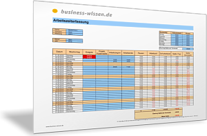 Arbeitszeiterfassung nach Wochentag