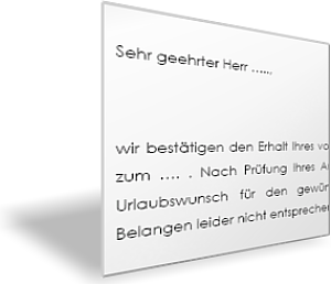 Ablehnung des Urlaubswunsches wegen betrieblicher Belange