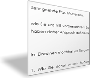 Schreiben an schwangere Mitarbeiterinnen über ihre Rechte