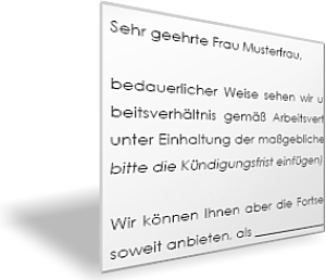 Änderungskündigung
