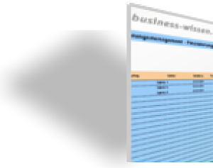 Finanzierungsprozess (Tabelle)