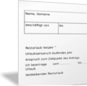 Urlaubsantrag