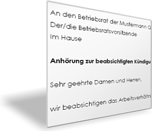 schreiben zur anhrung des betriebsrats zur beabsichtigen fristlosen kndigung aus verhaltensbedingten grnden - Verhaltensbedingte Kundigung Muster schreiben zur anhrung des betriebsrats zur beabsichtigen fristlosen kndigung aus verhaltensbedingten grnden - Verhaltensbedingte Kundigung Muster