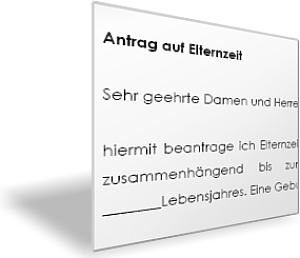 Antrag auf Elternzeit