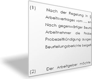 Vereinbarung Probezeitverlängerung