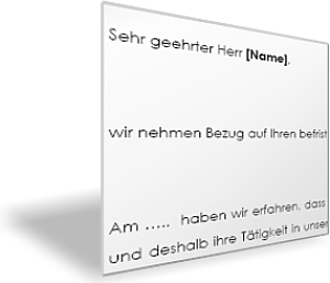 Mitteilung des Arbeitgebers über das Ende eines befristeten Arbeitsverhältnisses