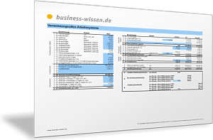 Verrechnungssatz für ein Arbeitssystem ermitteln
