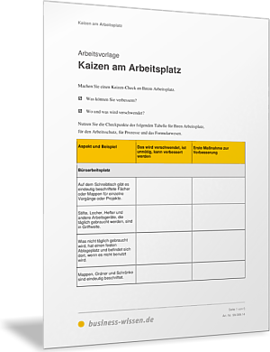 Kaizen am Arbeitsplatz