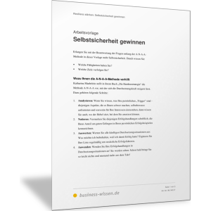 Selbstsicherheit gewinnen