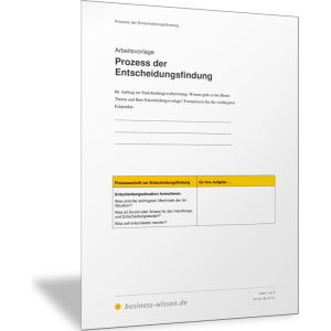 Prozess der Entscheidungsfindung
