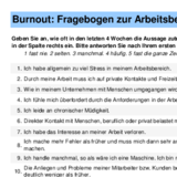 Burnout Fragebogen zur Arbeitsbeanspruchung für Angestellte