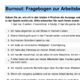 Burnout Fragebogen zur Arbeitsbeanspruchung für Selbstständige