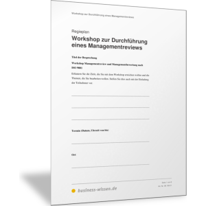 Workshop-Leitfaden für ein Management-Review