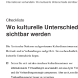 Wo kulturelle Unterschiede sichtbar werden