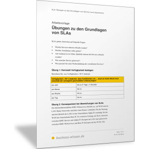 Übungen zu den Grundlagen von SLAs