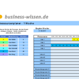Belegungsplanung für mehrere Ressourcen in einer Woche im Stunden-Raster