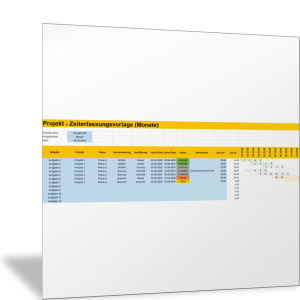 Zeiterfassung Projektaufwand Mit Balkenplan Monate Excel Tabelle Business Wissen De