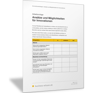 Ansätze und Möglichkeiten für Innovationen