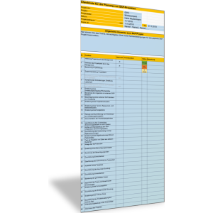 Checkliste zur Planung von SAP-Projekten