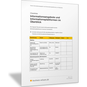 Informationsangebote und Informationsplattformen im Überblick