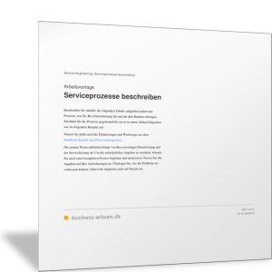 Serviceprozesse beschreiben