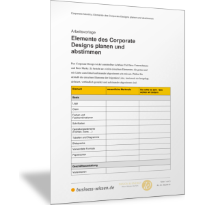 Elemente des Corporate Designs planen und abstimmen