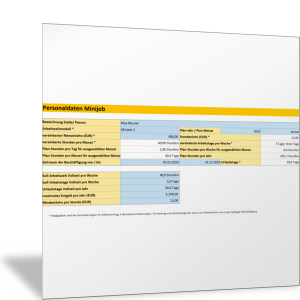 Arbeitszeiten, Personalkosten und Stundensatz für Minijobber berechnen