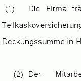 Nutzungsvereinbarung für Firmenwagen