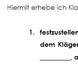 Kündigungsschutzklage