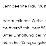 Änderungskündigung