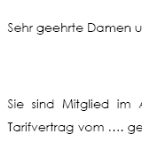 Arbeitgeber auf Tarifbindung hinweisen