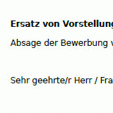 Antrag auf Erstattung der Kosten für ein Vorstellungsgespräch