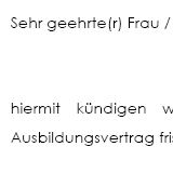 Außerordentliche Kündigung eines Auszubildenden