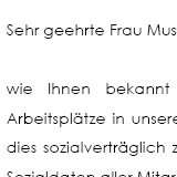 Sozialdatenabfrage bei betriebsbedingter Kündigung