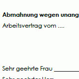 Abmahnung wegen unangemessener Kleidung