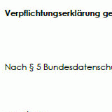 Verpflichtung von Mitarbeitern auf das Datengeheimnis