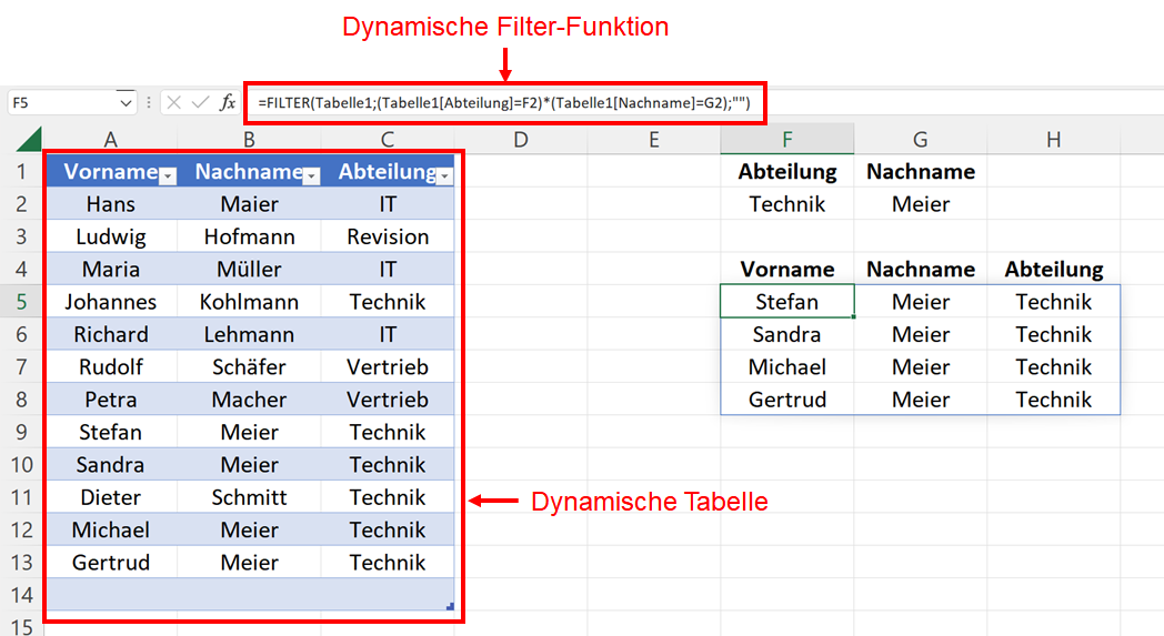 Excel Tipp Mit Der Funktion FILTER Daten Selektieren Und Ausgeben