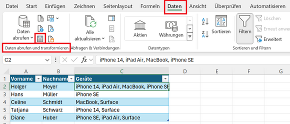 Excel Eine Spalte In Mehrere Spalten Aufteilen Excel: Inhalte einer Zelle auf Zeilen aufteilen