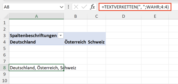 Ergebnis TEXTVERKETTEN() der Spaltenüberschriften aus der Hilfs-Pivot-Tabelle