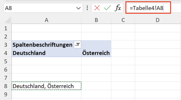 Auswahl des Feldes für den Diagrammtitel