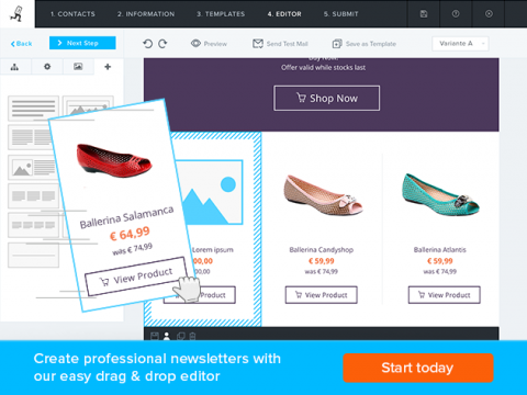 Newsletter in Newsletter2go erstellen