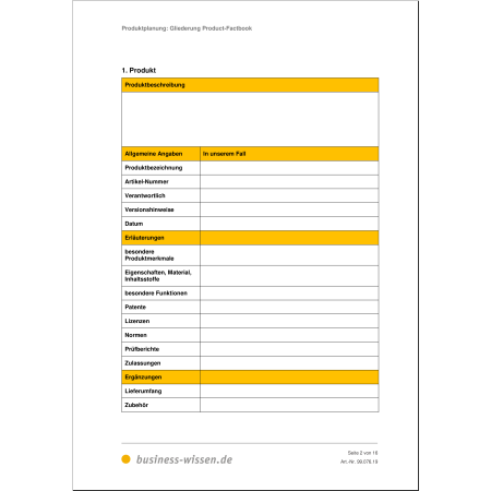 gliederung-product-factbook-vorlage